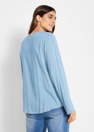 Blouse à col V et manches longues, bonprix