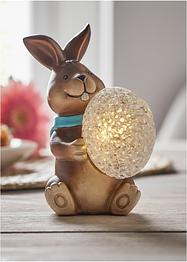 Figurine déco LED lapin avec œuf, bpc living bonprix collection