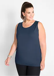 Lot de 5 débardeurs longs 100% coton, bonprix