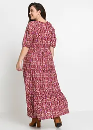 Robe longue imprimée en viscose, bonprix