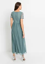 Robe longue brodée de sequins, bonprix