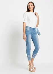 Jean Skinny avec broderie, bonprix