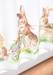 Brise-bise avec imprimé lapins de Pâques, bpc living bonprix collection