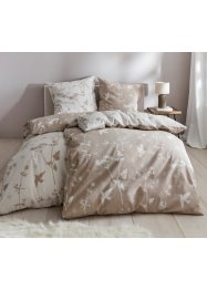Parure de lit réversible avec fleurs et feuilles raffinées, bpc living bonprix collection