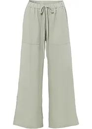 Pantalon large en lin mélangé, bonprix