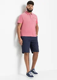 Lot de 2 polos en maille piquée, 100% coton, bonprix