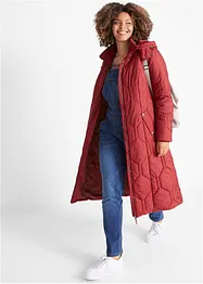 Manteau long matelassé avec surpiqûres diamant, bonprix