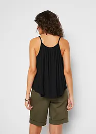 Top à fines bretelles en viscose fluide, bonprix