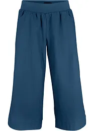 Pantalon en lin majoritaire, longueur 3/4, bonprix