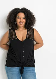 Top à dentelle en viscose, BODYFLIRT