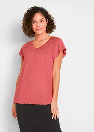 T-shirt en viscose mélangée, manches courtes, bonprix