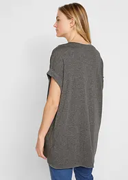 Lot de 2 T-shirts longs 100% coton, bonprix