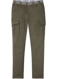 Pantalon taille extensible Slim Fit avec poches cargo, Straight, RAINBOW