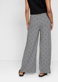 Pantalon palazzo en jersey avec taille confortable, imprimé, bpc bonprix collection