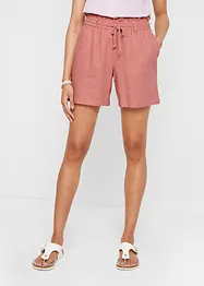 Short paper bag en lin, bonprix