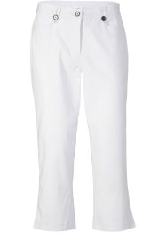 Pantalon 7/8 fendu en bengaline avec taille confortable, bonprix