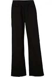 Pantalon en twill avec jambes évasées et taille confortable, bonprix