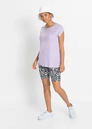 T-shirt long avec base arrondie, bonprix