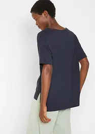 T-shirt oversize en coton avec fentes sur le côté, bonprix