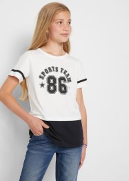 T-shirt fille style double épaisseur, bpc bonprix collection