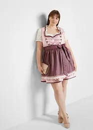 Dirndl avec tablier, longueur au-dessus du genou (ens. 2 pces.), bonprix