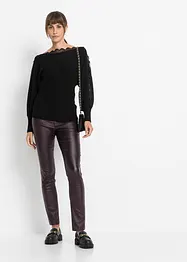 Pull en fine maille avec dentelle, bonprix