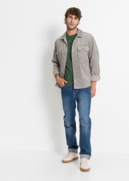 Lot de 2 jeans extensibles Classic Fit avec coton recyclé, Tapered, John Baner JEANSWEAR