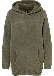 Pull à capuche en maille peluche, bonprix