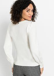 Pull avec boutons bijoux, BODYFLIRT