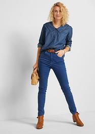 Chemisier en jean avec col, John Baner JEANSWEAR
