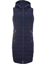 Gilet long sans manches matelassé, bonprix