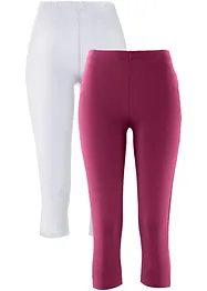 Lot de 2 leggings corsaire extensibles, bonprix