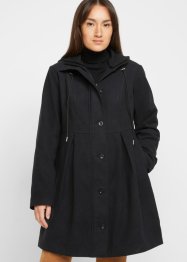 Manteau à capuche et pli, forme évasée, bpc bonprix collection