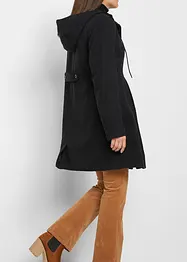 Manteau à capuche et pinces, forme trapèze, bonprix