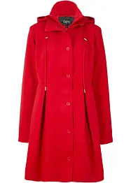 Manteau à capuche et pinces, forme trapèze, bonprix