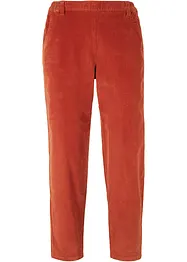 Pantalon en velours côtelé avec taille haute confortable, longueur cheville, bonprix