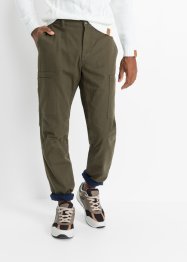 Pantalon thermo extensible avec poches cargo Regular Fit, Straight, bpc bonprix collection