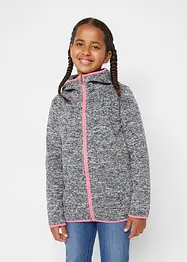 Veste en maille polaire thermo fille avec capuche, bonprix