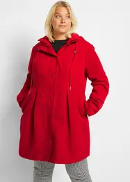 Manteau à capuche et pinces, forme trapèze, bonprix