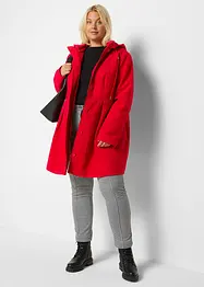 Manteau à capuche et pinces, forme trapèze, bonprix