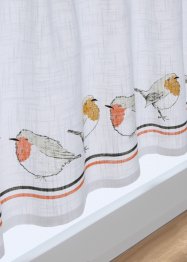 Brise-bise en coton bio avec imprimé oiseau, bpc living bonprix collection