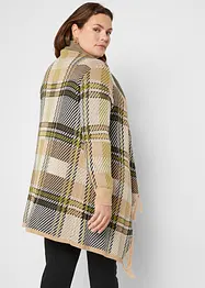 Gilet long en maille à franges, bonprix