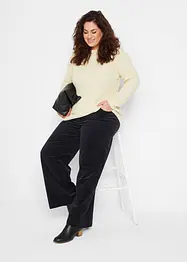 Pantalon large en velours côtelé, bonprix