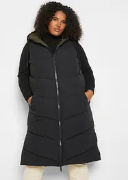 Gilet sans manches matelassé réversible en polyester recyclé avec capuche, bonprix