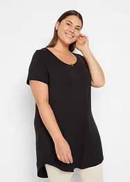 T-shirt long en viscose, manches courtes, bonprix