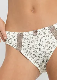 Lot de 3 slips à imprimé féminin, bonprix