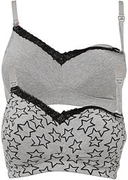 Lot de 2 soutiens-gorge d'allaitement en coton, bpc bonprix collection - Nice Size