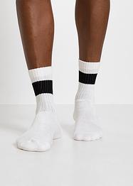 Lot de 5 paires de chaussettes de tennis thermo avec intérieur en éponge avec coton, bpc bonprix collection