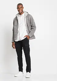 Pantalon droit stretch taille élastiquée et poches cargo, Slim Fit, bonprix