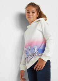 Sweat-shirt à capuche fille avec motif cheval, bpc bonprix collection